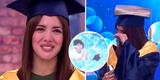 Rosángela lloró EN VIVO tras recibir la imagen de su padre fallecido como regalo de graduación [VIDEO]