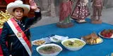 Pedro Castillo: Alcalde de Quinua lo invitó a probar sus platos típicos tras juramentación simbólica [VIDEO]