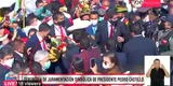 Sebastián Piñera protegió a Verónika Mendoza del caos durante juramentación [VIDEO]