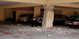 Piura: columna de una cochera quedó destrozada tras el temblor de 6.1 en Sullana