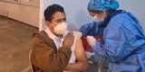 Vladimir Cerrón recibió la primera dosis de la vacuna contra la COVID-19 [VIDEO]