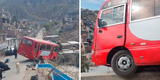 Arequipa: bus de transporte público se despista y estuvo cerca de caer sobre viviendas