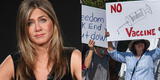 Si Jennifer Aniston es tu amiga y no te vacunas contra el COVID-19, dejará de hablarte