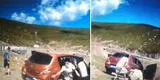 Detienen su auto para contemplar el paisaje y casi acaban en el fondo de un acantilado [VIDEO]
