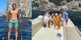Gianluca Lapadula disfruta de la playa junto a su familia en Isla de Capri [FOTOS]