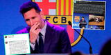 Lionel Messi se despidió del Barcelona en sus redes: “Me habría encantado seguir acá”