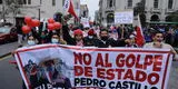 Pedro Castillo: simpatizantes de Perú Libre marchan en contra de la vacancia presidencial