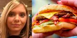 Mujer se dislocó la mandíbula tras intentar comer una hamburguesa triple de KFC [VIDEO]