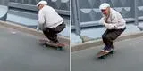 Hombre de 73 años sorprende a todos con sus habilidades como 'skater'  [VIDEO]