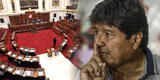 Evo Morales: Congreso rechazó moción que proponía declararlo "persona no grata"