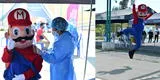 Arequipa: Mario Bross recibió vacuna contra la COVID-19 e invita a inmunizarse