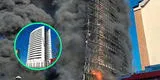 Edificio de 20 pisos se incendia, pero milagrosamente no hubo muertos