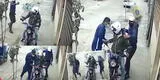 El Agustino: albañiles frustran robo a delivery arrojando bolsa con cemento y es viral [VIDEO]
