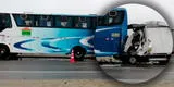 Accidentes no cesan: choque entre bus interprovincial y furgoneta deja dos fallecidos