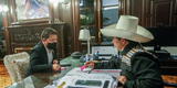Pedro Castillo y Bellido se reúnen en Palacio: “Cumpliendo con la confianza que me otorgó el pueblo” [FOTO]
