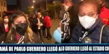 Alondra García Miró y Doña Peta llegaron al Estadio Nacional para alentar a la selección [VIDEO]