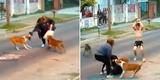 De terror: mujer fue atacada por una jauría de pitbulls y sus vecinos tuvieron que auxiliarla [VIDEO]