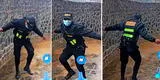 Policía peruano baila al ritmo de huayno y sus singulares pasos causan sensación en TikTok [VIDEO]