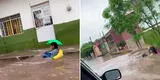 Niños son captados jugando en calles inundadas tras el paso del huracán en México [VIDEO]