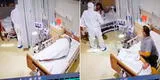 Paciente COVID-19 confunde a un enfermero con un fantasma y despierta a medio hospital [VIDEO]