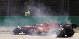 Fórmula 1: fuerte accidente sufre piloto español  Carlos Sainz