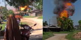 Incendio en Pucallpa: Reportan incendio de gran magnitud y explosiones dentro de planta Llamagas [VIDEO]