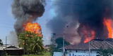 Incendio en Pucallpa: COER Ucayali informó que se evacuaron 2 km a la redonda para salvaguardar vidas