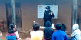 ¡Noble gesto! Policía ofrece clases gratuitas de inglés a niños en Amazonas