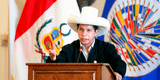 Castillo en la OEA: “La corrupción es un gran problema en mi país, hay corruptos hasta para exportar”