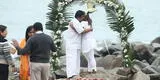 Playas: pareja se casó en las orillas del mar tras nueva medida del gobierno