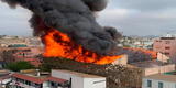 Barranco: gigantesco incendio consumió coliseo del colegio Santa Rosa [VIDEO]