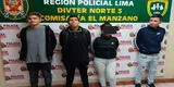 Rímac: PNP captura a raqueteros de banda Los Malditos del Jirón Casma