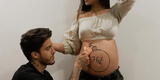 Beto da Silva enternece dibujando ‘una bomba’ en la barriga de Ivana a poco de dar a luz [VIDEO]