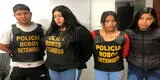 La Victoria: PNP captura a tres mujeres y un taxista con productos hurtados en supermercado