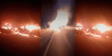Tumbes: auto arde en llamas tras chocar y deja un muerto y varios heridos [VIDEO]