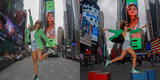 Anna Carina logra su primer Billboard en Times Square [VIDEO]
