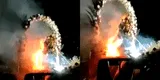 Ica: en plena procesión se incendia imagen de la Virgen de Las Mercedes [VIDEO]