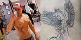 Elías Montalvo se hace llamativo tatuaje de ave fénix tras accidente en EEG [FOTO]