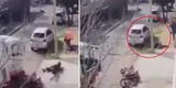 Vecinos linchan y atropellan a ladrones que asaltaban a una joven a plena luz del día [VIDEO]