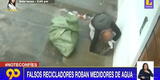 SMP: ladrón se hace pasar por reciclador para robar medidores de agua [VIDEO]