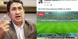 Vladimir Cerrón transmitió EN VIVO el Perú vs. Chile en su Facebook, pese a que es ilegal