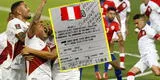 Hincha peruano apuesta 5 mil soles por victoria de Perú ante Chile y gana millonaria suma [FOTO]