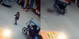 Ate: mototaxi huye tras atropellar a una anciana y dejarla grave [VIDEO]