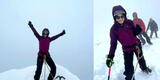 Sigrid Bazán feliz porque logró escalar el nevado Mateo: "Mi primera cumbre"