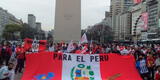 “Para el Perú las Malvinas son argentinas”, peruanos conmueven a argentinos con bandera histórica