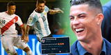 “Cristiano Ronaldo” alienta a Perú y desea que pierda Argentina: viralizan supuesto mensaje de CR7
