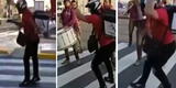 Repartidor no se resiste a “In Da Getto” de J Balvin y saca los ‘pasos prohibidos’ en plena pista [VIDEO]