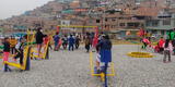 San Juan de Lurigancho: Sucamec y Siderperu donan mini gimnasios y juegos infantiles