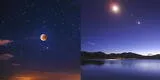 Conjunción de la Luna con Júpiter y Saturno: así se vivió el triángulo de otoño