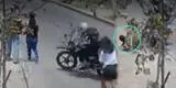 SJL: Delincuente intentó huir tras robo de celular y arrolla a un joven en el camino [VIDEO]